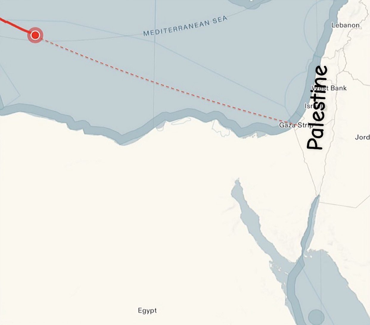 Freedom Flotilla Coalition Approaching Gaza with Humanitarian Aid