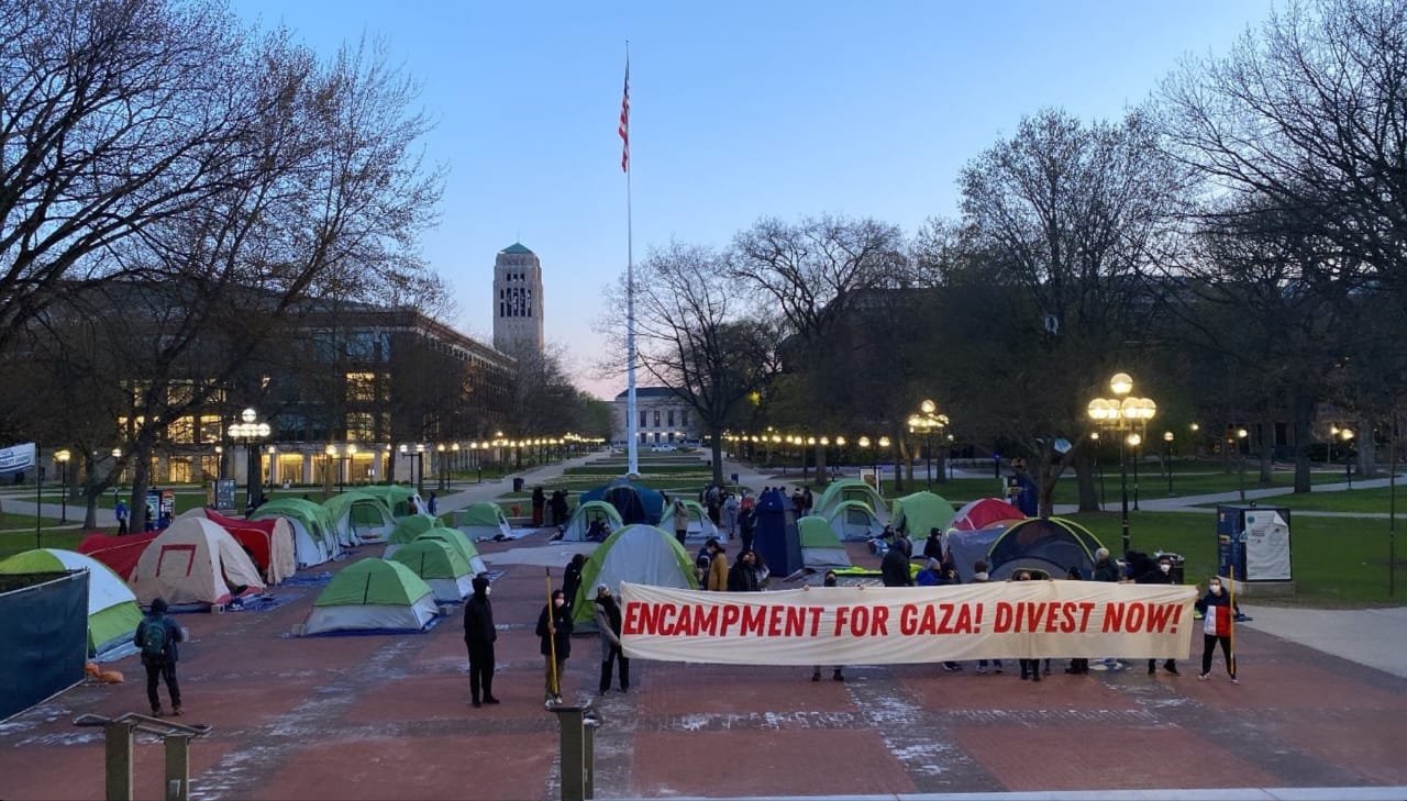 University of Michigan Students Launch Gaza Solidarity Encampment