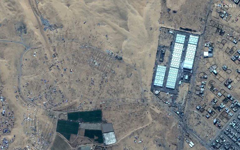 Satellite Images Show Mass Evacuation from Rafah Displacement Camp