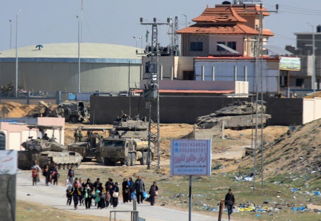 Israeli Forces Evacuate Palestinians from Hamad City