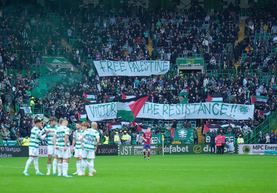 Celtic Fans Display Solidarity with Palestine