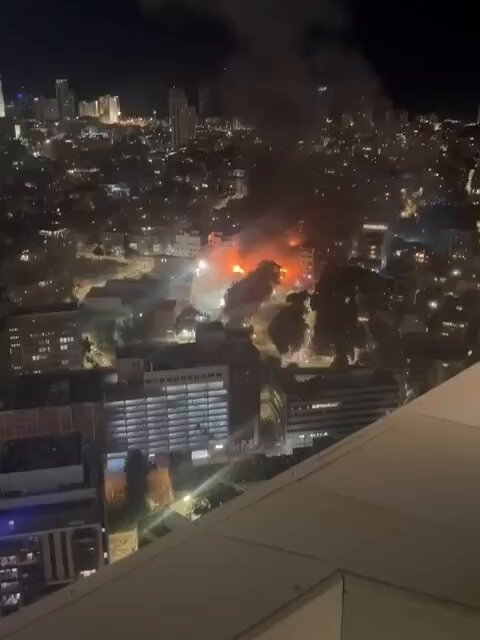Scenes from Iranian Strike Aftermath in Tel Aviv
