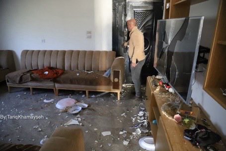 Settlers Destroy Home of Ibrahim Qabaja in Tarqumiya