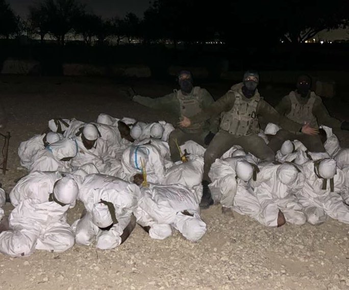 Soldier celebrates New Year 2025 in Jabalia amid conflict