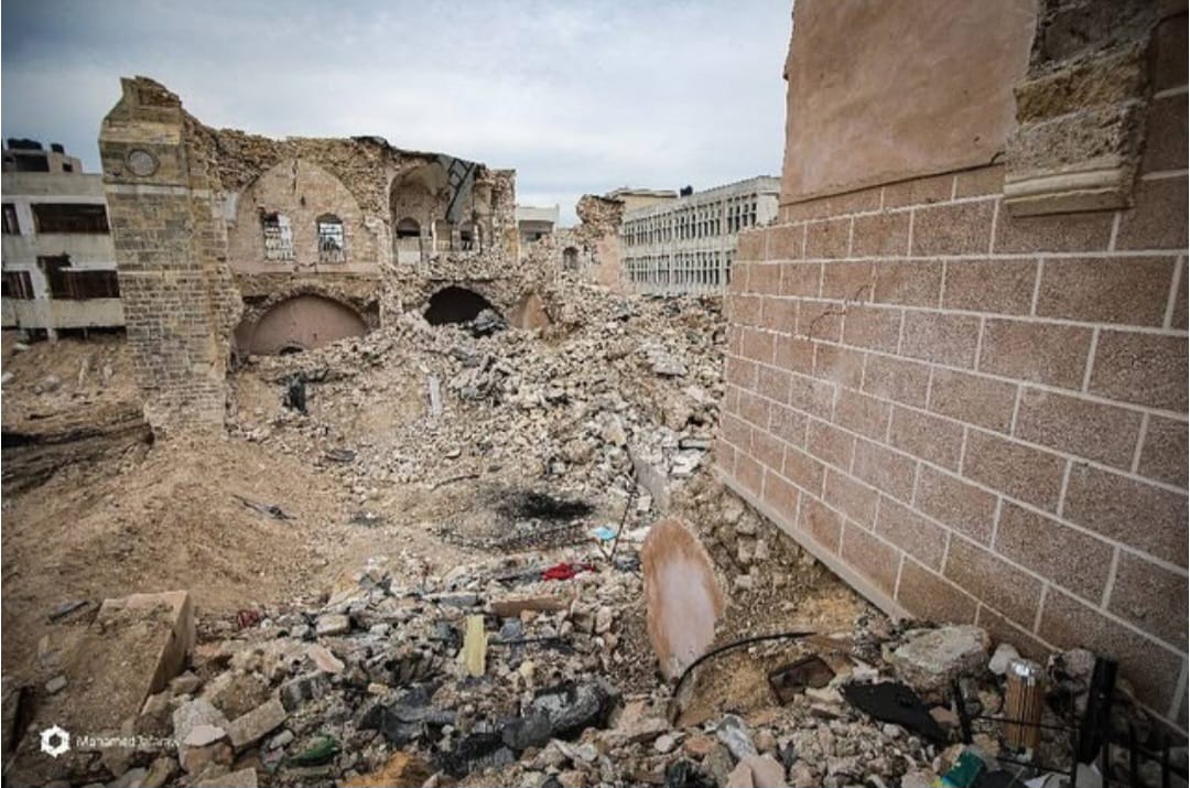 Qasr al-Basha Palace Destroyed in Gaza Airstrikes December 2023