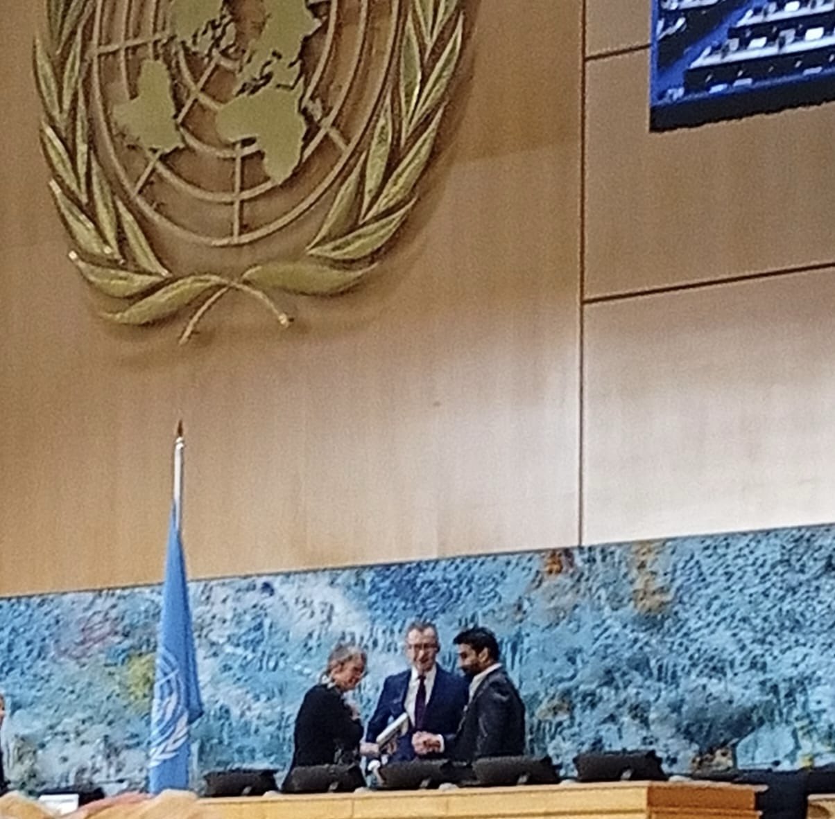 Meeting with UN Human Rights Council President on Rights Issues
