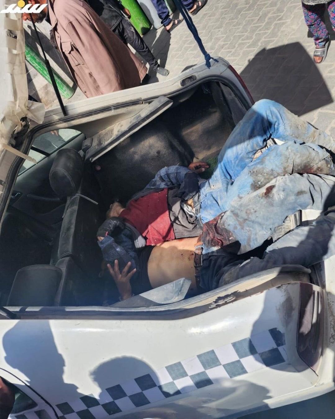 Casualties and wounded arrive at Shifa medical complex Gaza