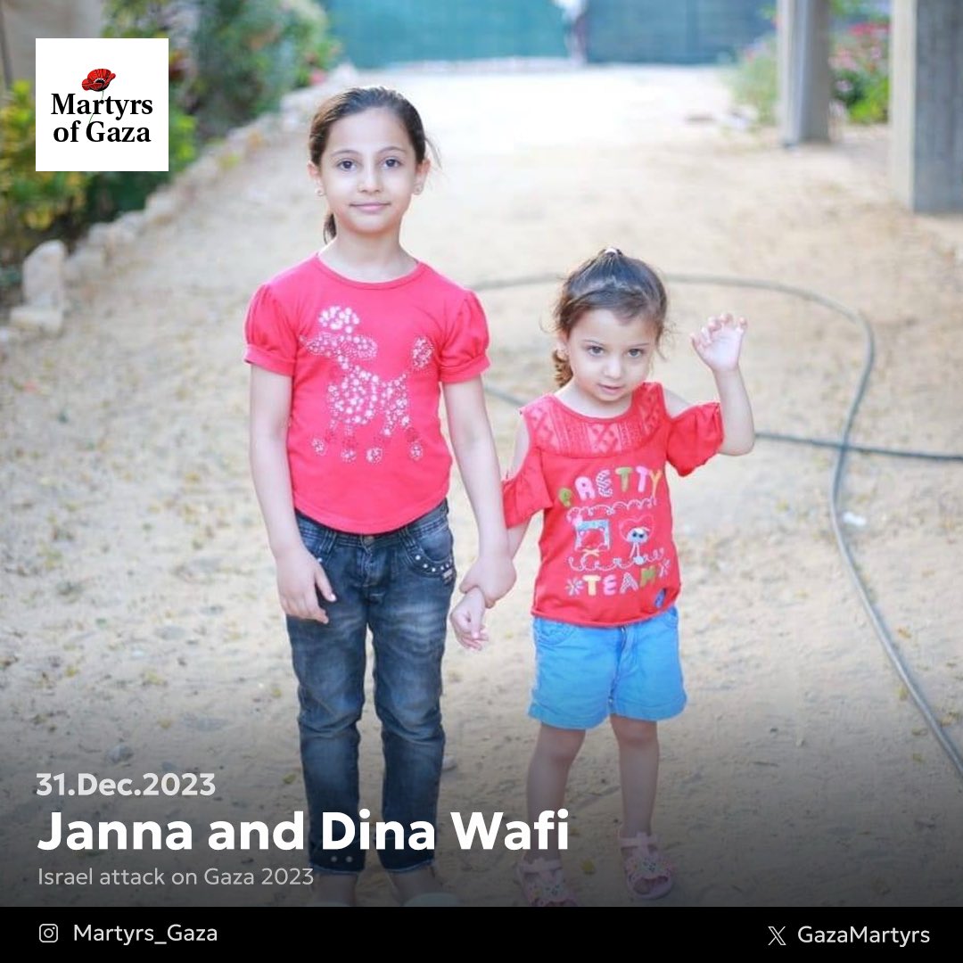 Remembering Janna and Dina Wafi, killed in Israeli airstrike
