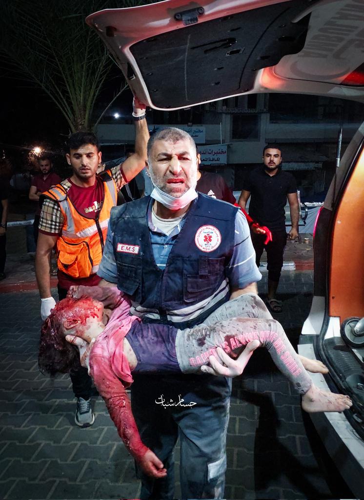 Gaza children blood bleeding every minute universe pain