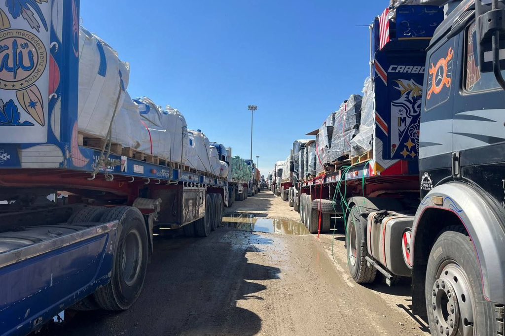 Aid Entry into Gaza: Five Trucks Yesterday, None Today