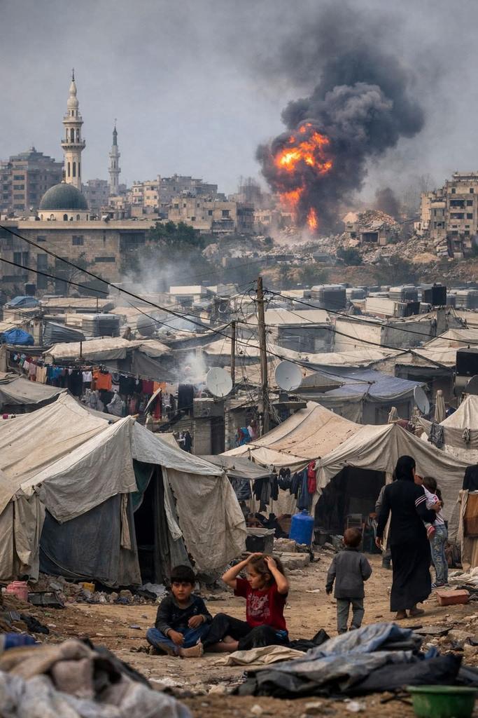 Displacement Camps Gaza Winter Conditions Humanitarian Crisis
