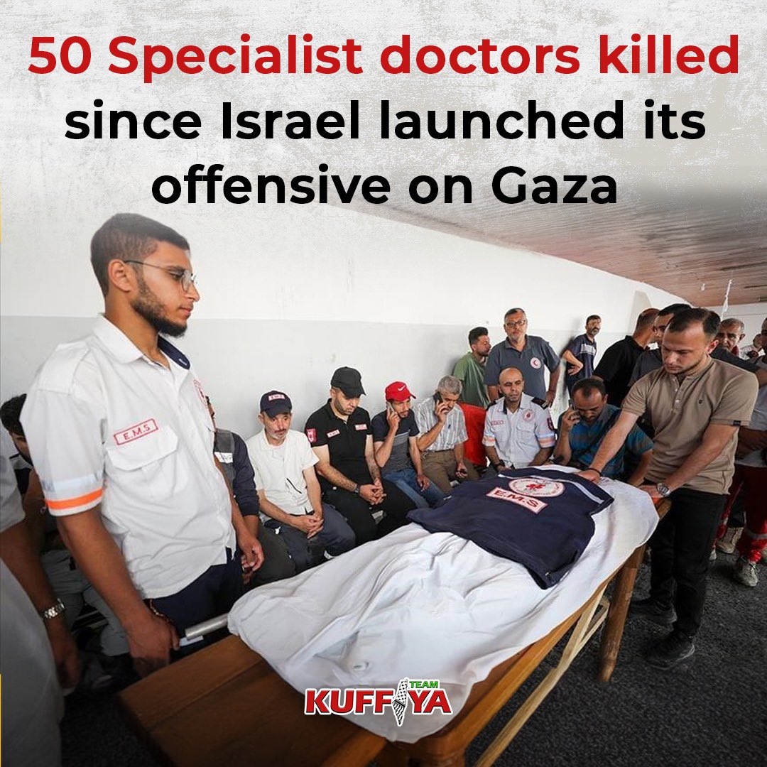 50 Specialist Doctors Killed in Gaza Since October 7