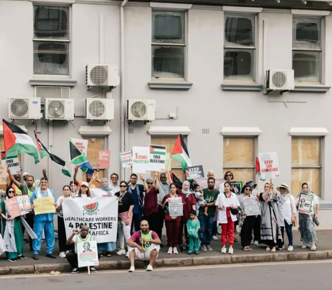 Healthcare Workers Protest in Durban for Dr. Abu Safiya