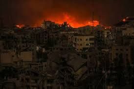 Israeli warplanes target area near Shifa hospital in Gaza City