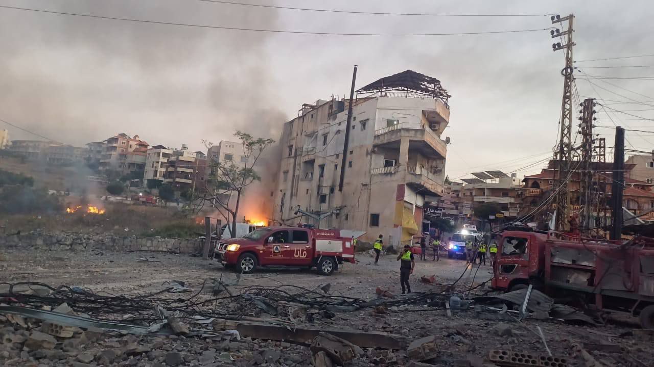 Israeli strike on Lebanese civil defense center kills three