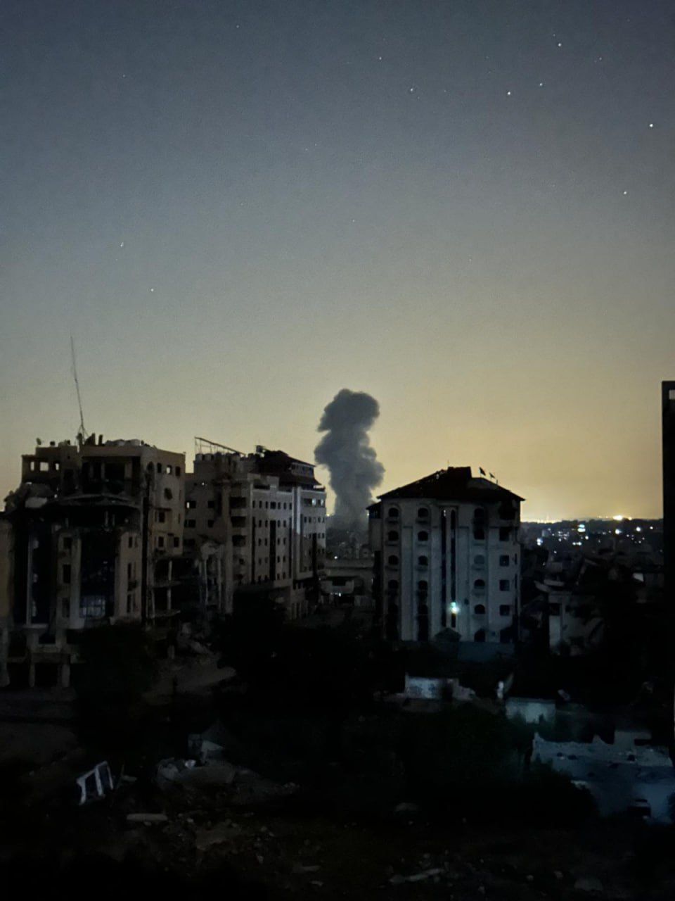 Israeli Aircraft Target Yarmouk and Al-Sahaba in Gaza