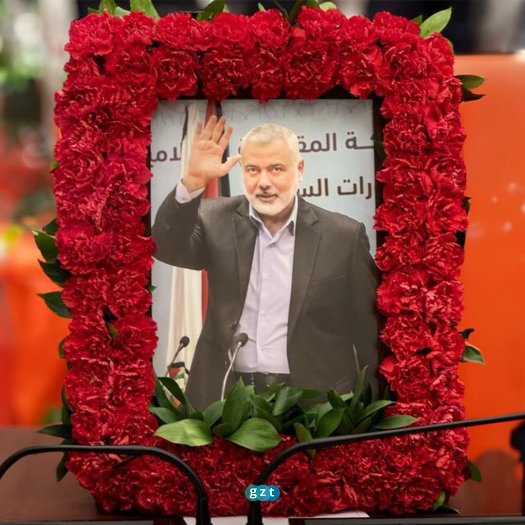 Haniyeh’s Photo Placed During Abbas’s Turkish Parliament Speech