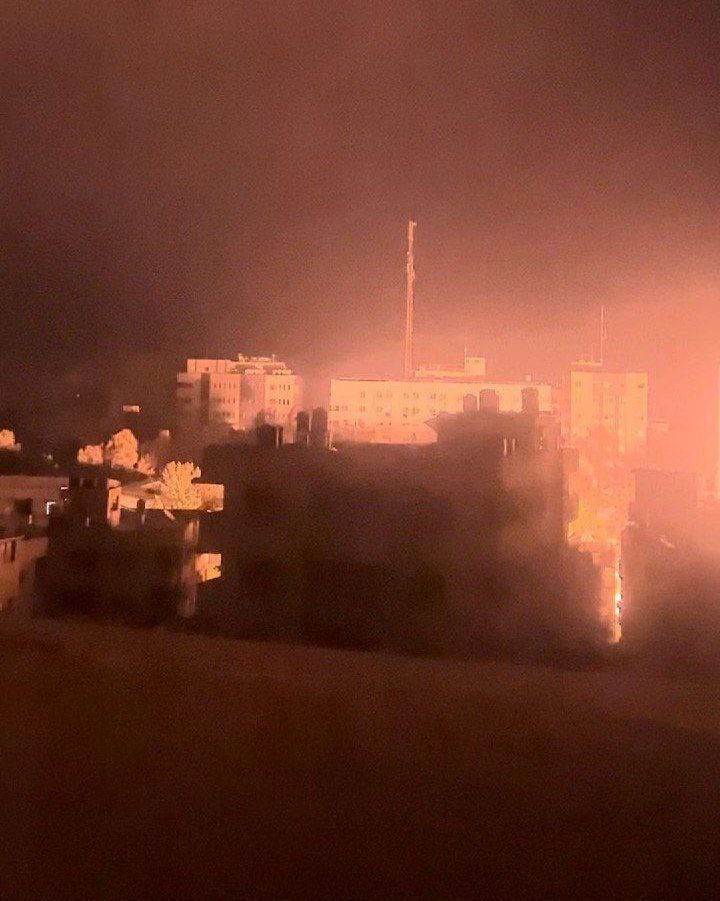 Fire breaks out at Al-Shifa Medical Complex surgical building from Israeli strikes