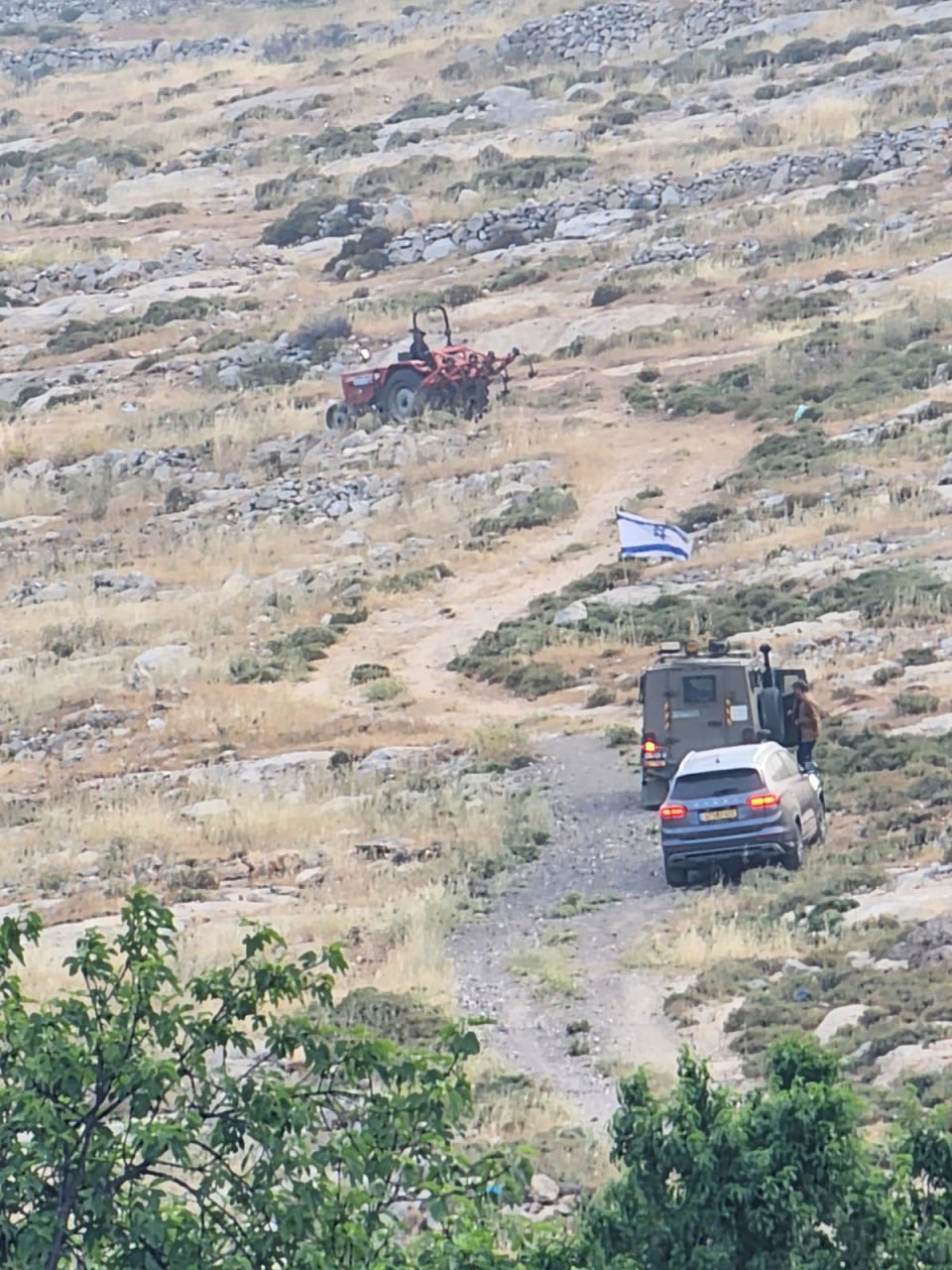 Israeli Settlers Storm Palestinian Lands in Baqaa