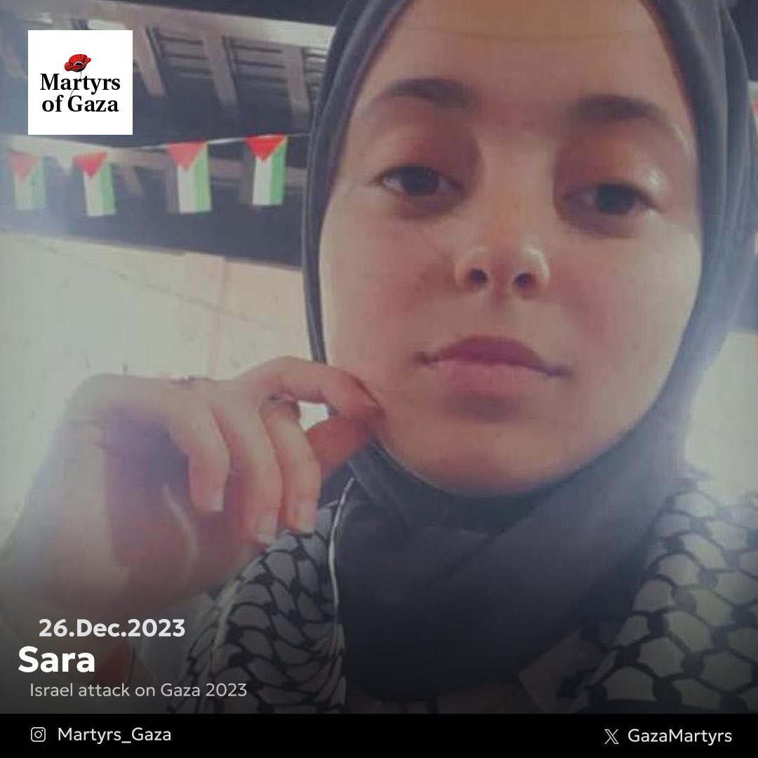 Remembering Sara Al-Najar, 17-year-old martyr from Gaza
