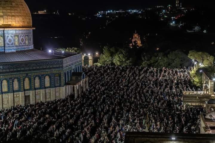 Laylat al-Qadr observed at Al-Aqsa Mosque in Gaza