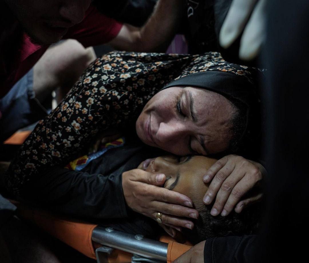 Palestinian Mother Grieves Child Killed in Gaza Raids