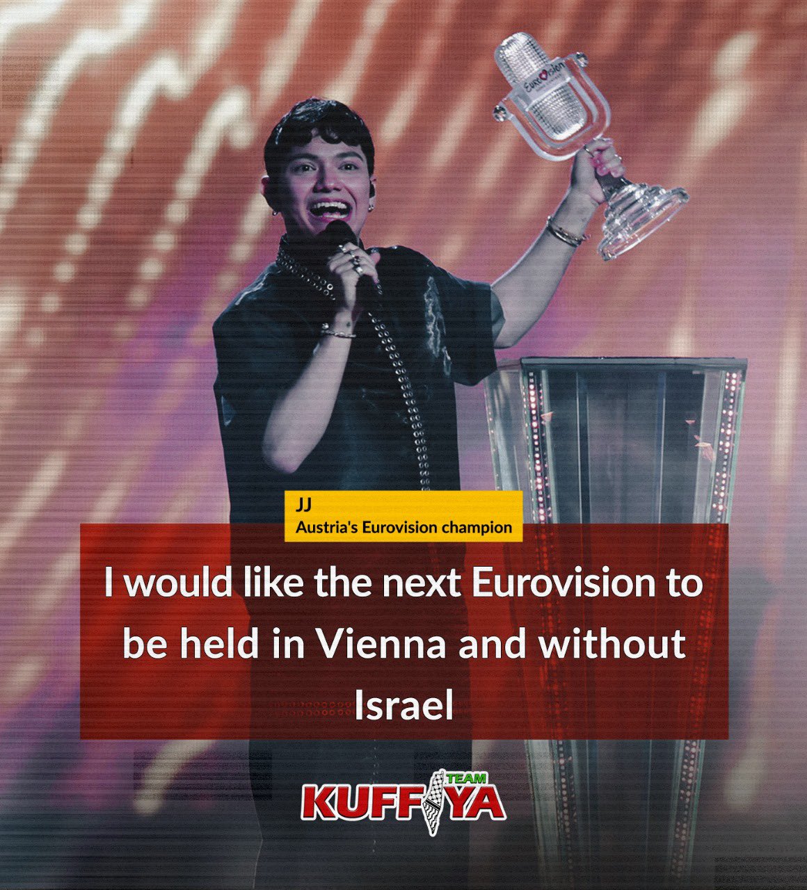 Austria’s Eurovision Champion JJ Calls for Israel Ban