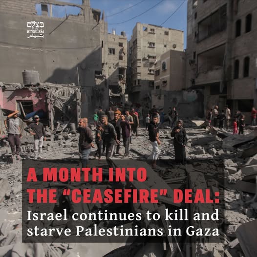 Gaza deaths and aid blockade since October 2025 ceasefire
