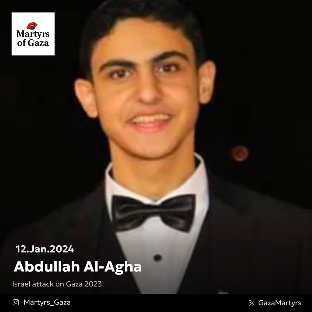 Abdullah Al-Agha, 20-year-old pharmacy student killed in Gaza