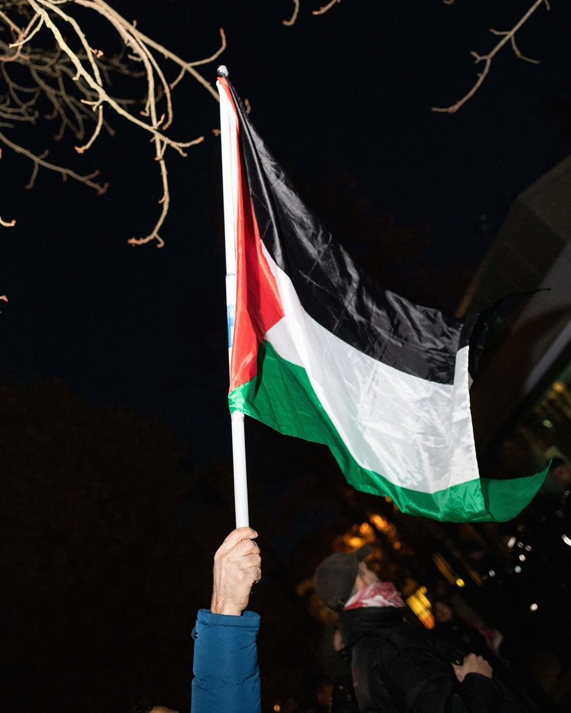 Palestine Protest at German Embassy in Warsaw