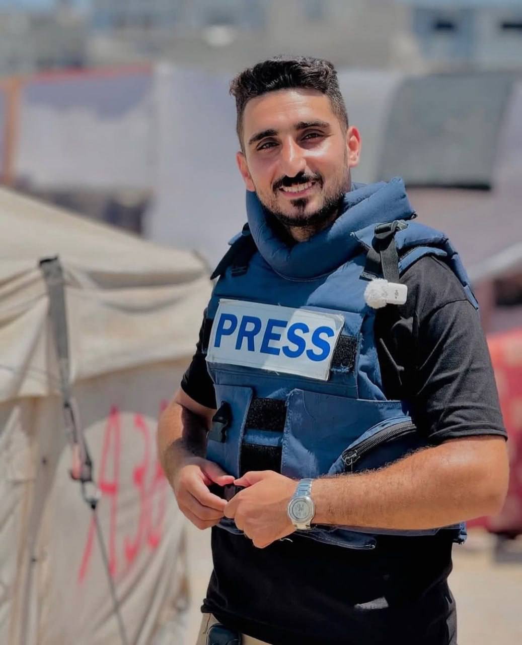 Journalist Ayman Al-Jadi’s final moments before Israeli airstrike