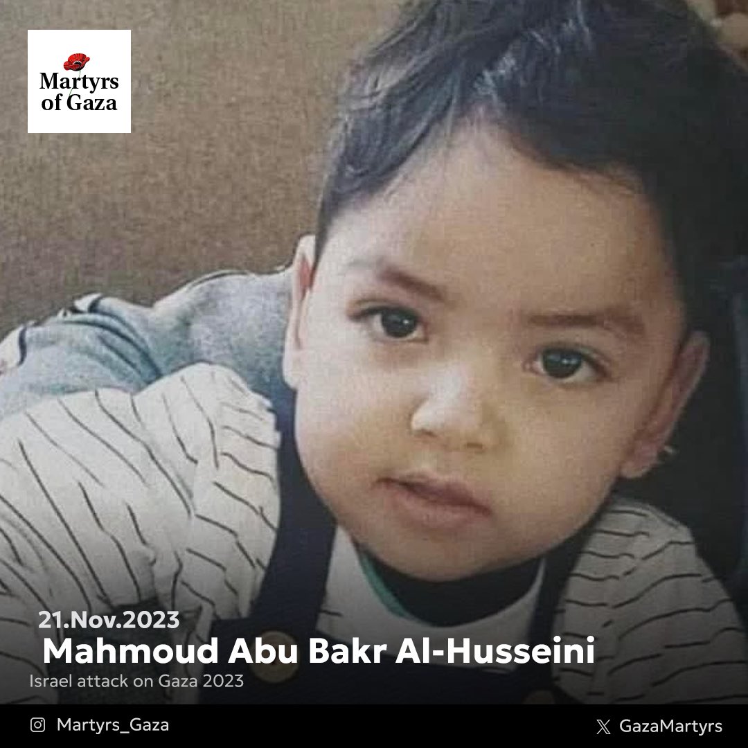 Toddler Mahmoud Abu Bakr Al-Husseini Remembered for His Joyful Spirit