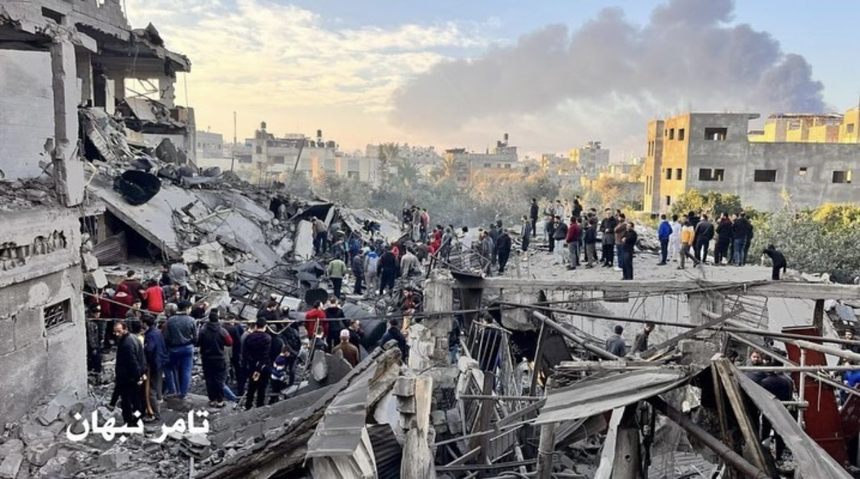 Israeli airstrike destroys multiple homes in Jabalia, Gaza