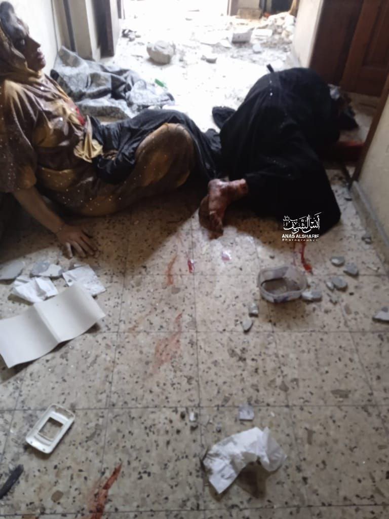 Families in Jabalia seek help after Israeli bombing