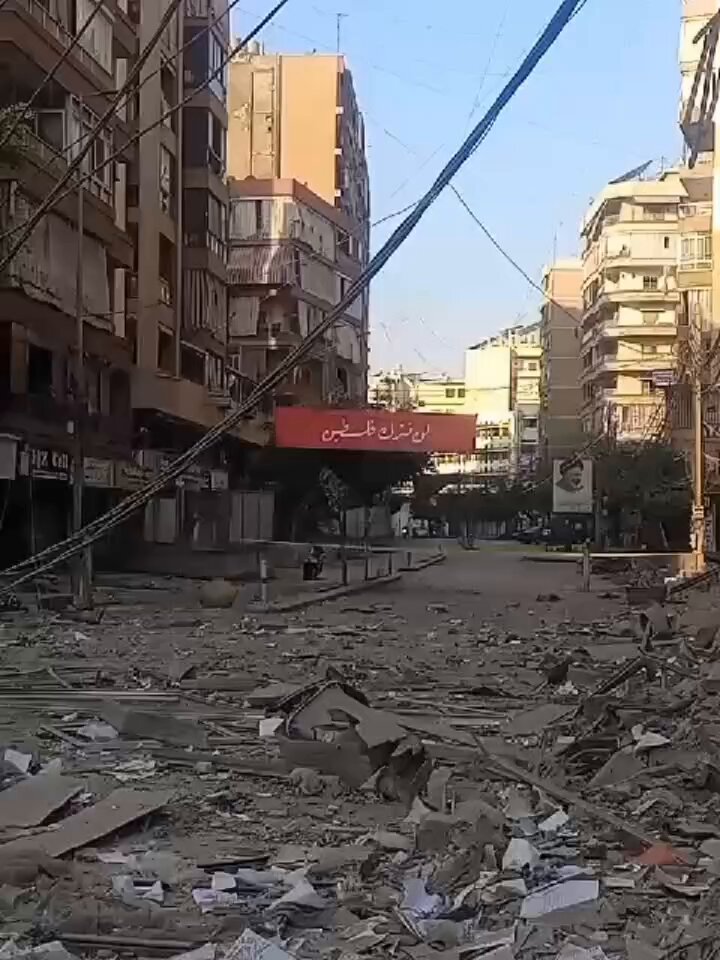 Israeli airstrikes devastate Beirut’s Dahye suburb overnight