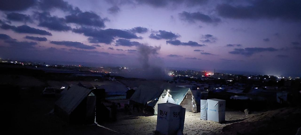 Israeli airstrike near Rafah displacement camps reported