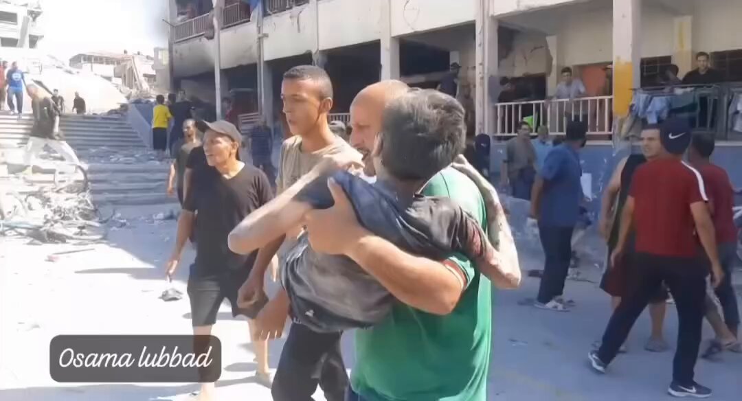 Israeli airstrike hits Al Naser school west of Gaza City