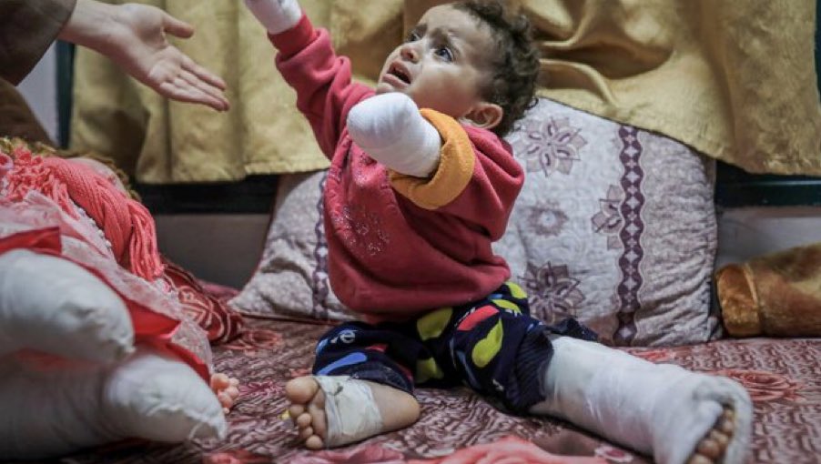 Palestinian Children War Casualties and Humanitarian Crisis Since October 2023