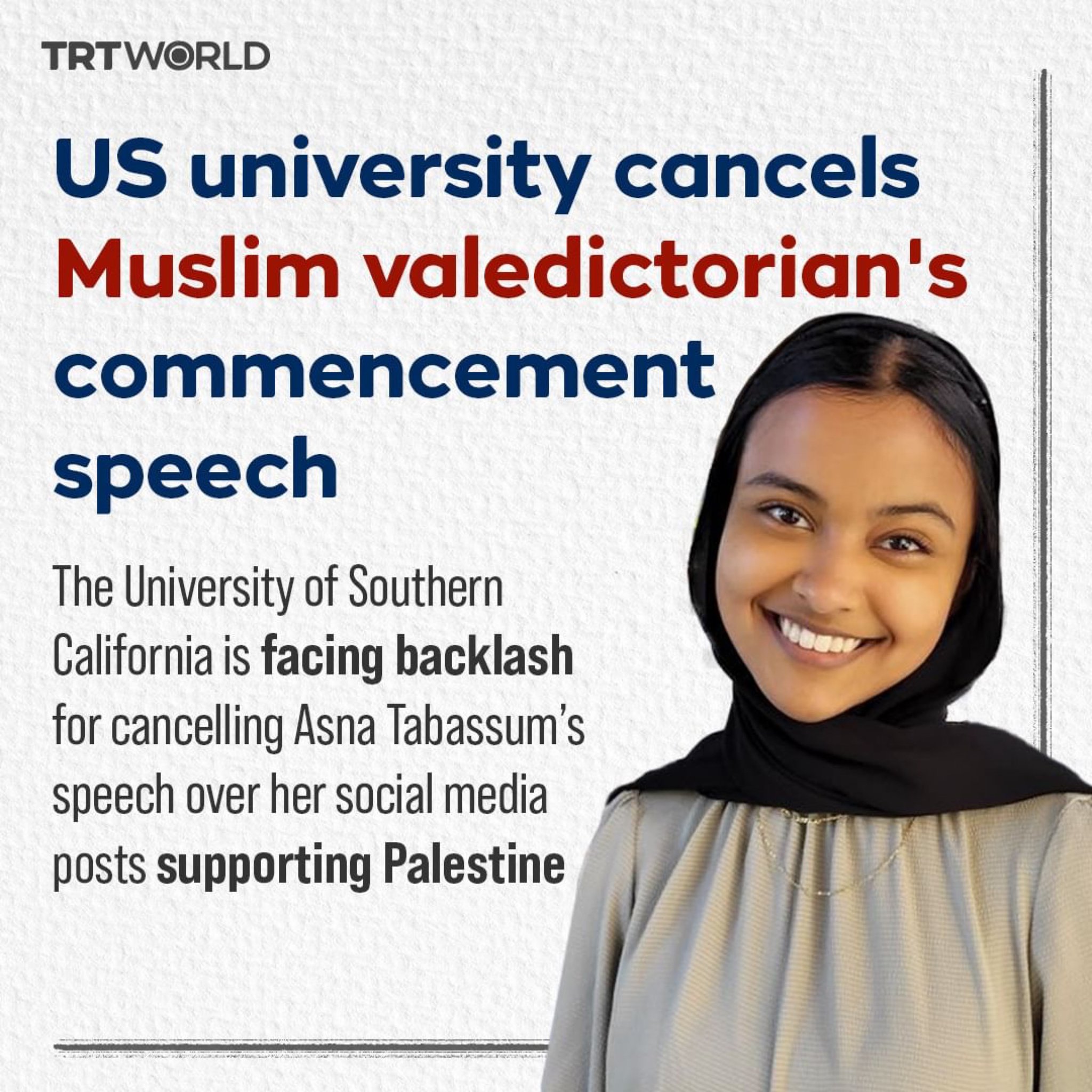 USC cancels Muslim student graduation speech after pro-Israel pressure