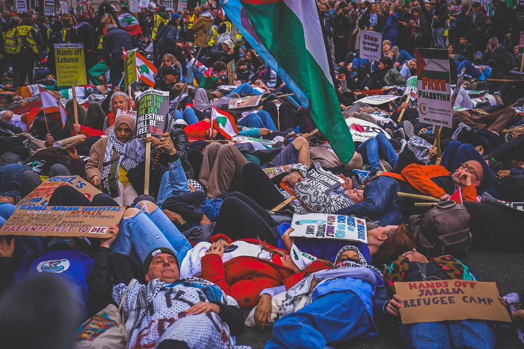 Palestine Supporters Rally in London Against Gaza Conflict