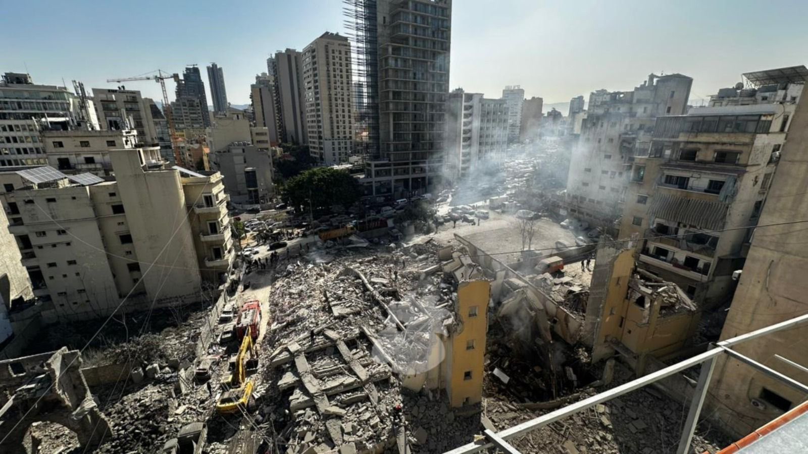 Israel flattening civilian homes in Beirut