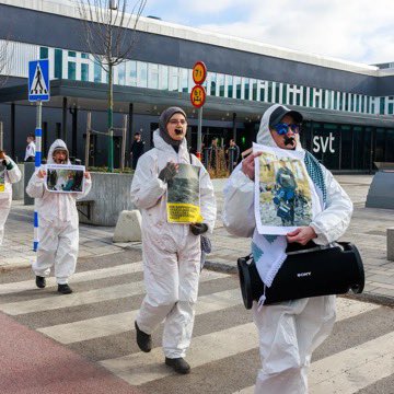 Stockholm Activists Protest SVT’s Coverage of Israeli-Palestinian Conflict
