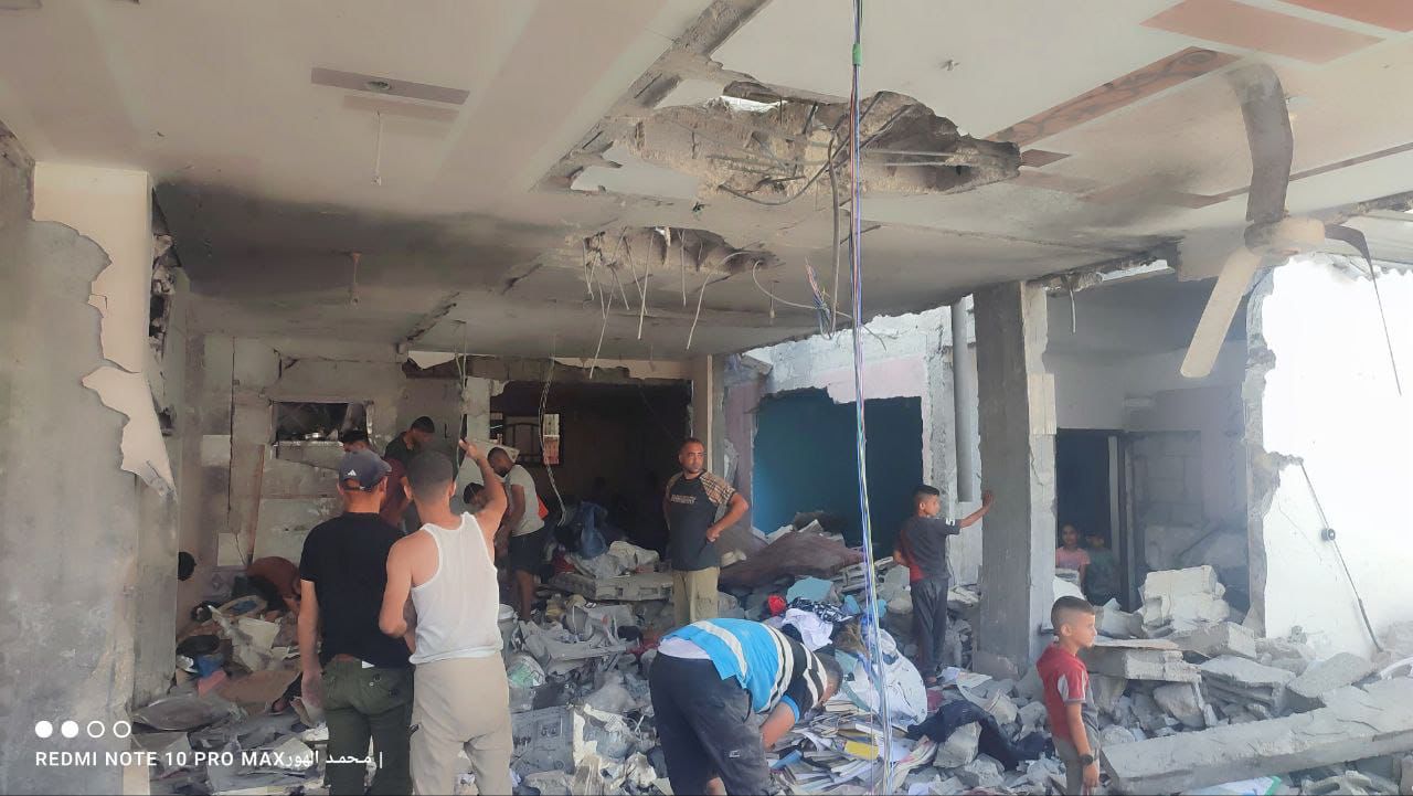 Israeli airstrikes destroy Abu Safiya family home in Nuseirat camp