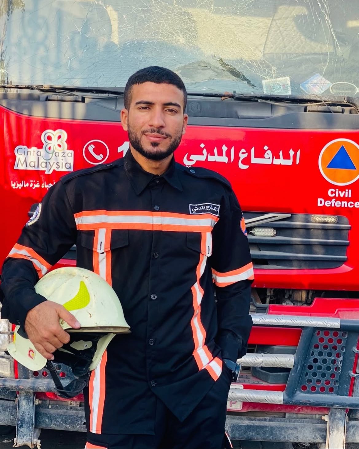 Gaza Civil Defense Member Munather Al-Dahshan Martyred