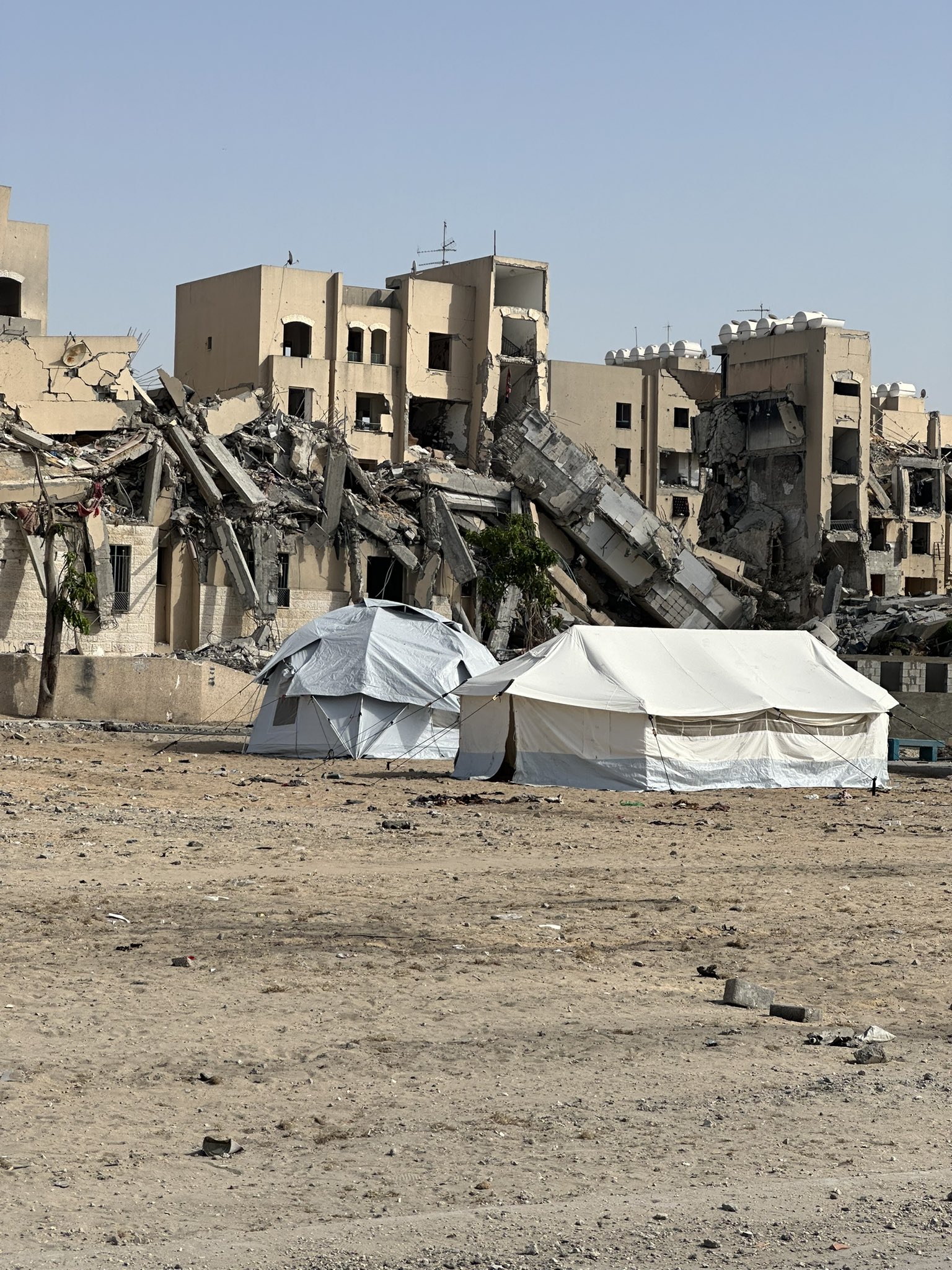 Displaced persons camps established in northern Gaza