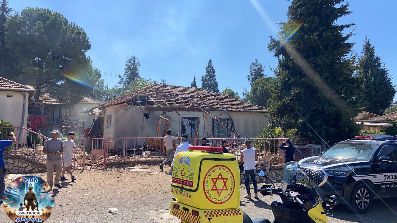 Fire breaks out in Safed after missile strike from Lebanon