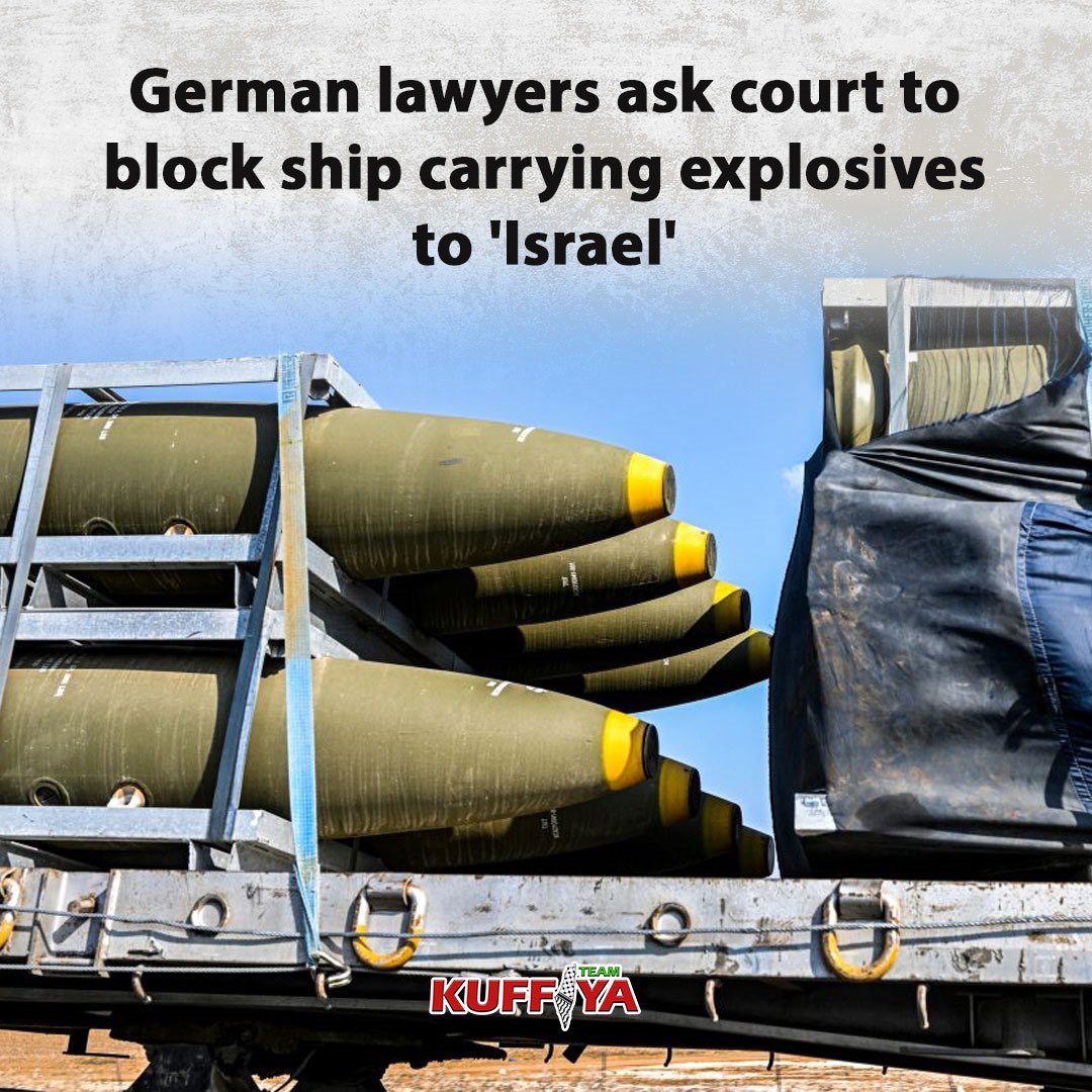 German lawyers challenge military explosives shipment to Israel