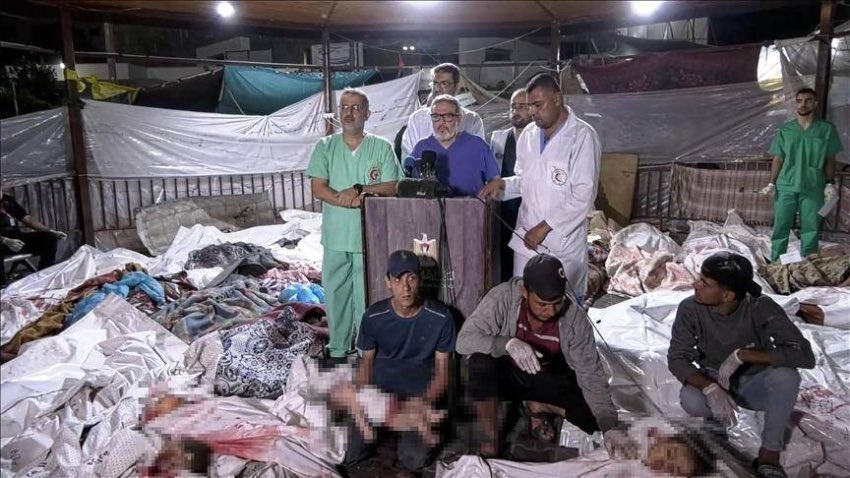 Al-Ahli Arab Hospital bombing kills over 500 civilians
