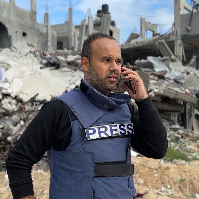 Israeli bombing injures Al-Araby TV correspondent Islam Badr Gaza