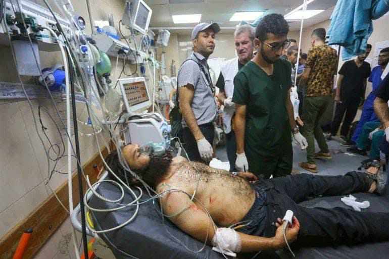 Israeli Aggression Brings Injured to Al-Aqsa Hospital in Gaza
